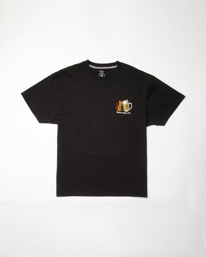 Curious Cat T-shirt - BLACK