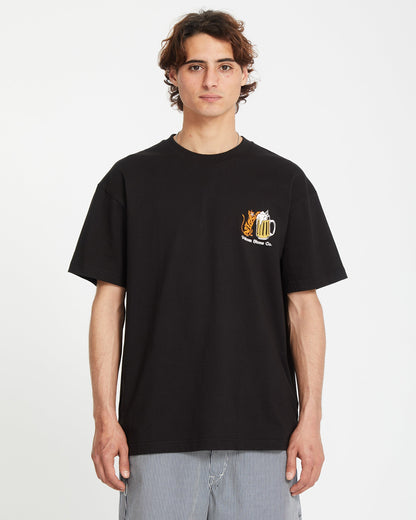 Curious Cat T-shirt - BLACK