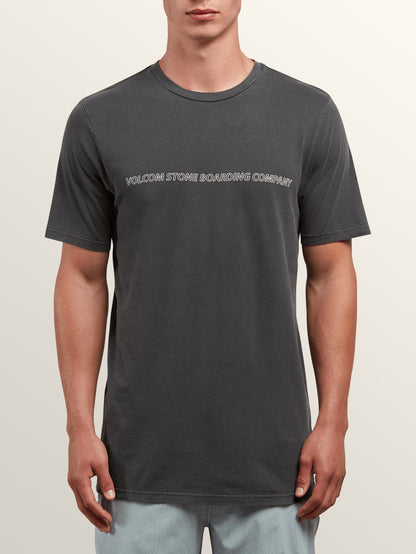 Spyral Kurzarm-T-Shirt - Schwarz