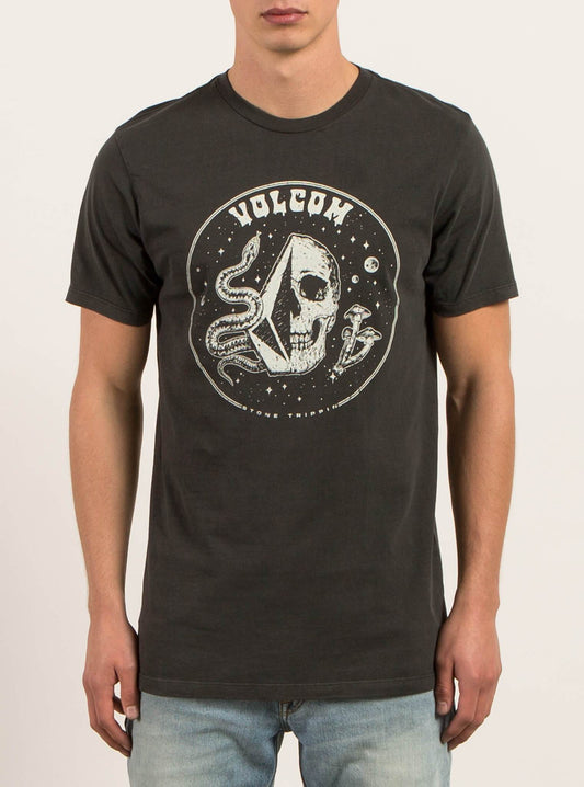 T-Shirt Manches Courtes Stone Trippin - Black