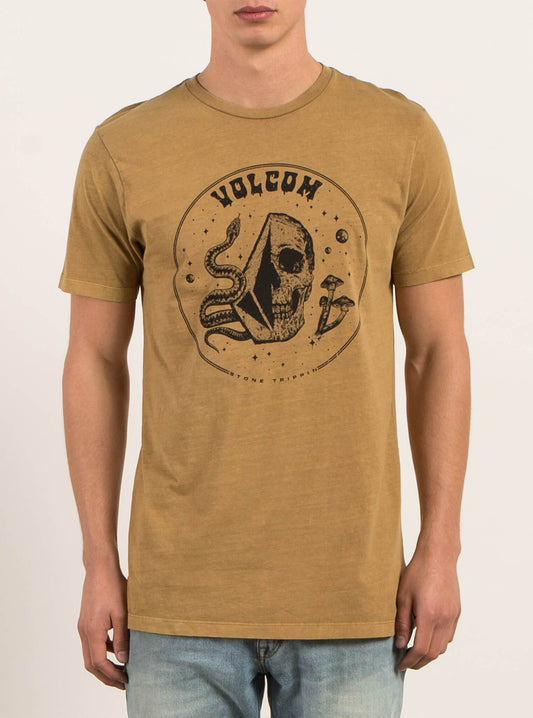 T-Shirt Manches Courtes Stone Trippin - Burnt Khaki