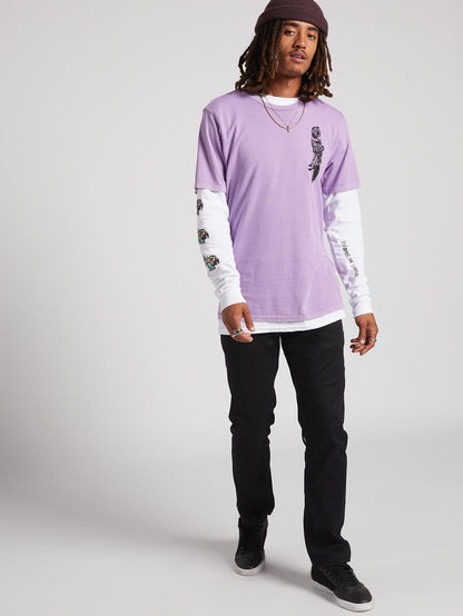 T-shirt Parrot Collage - Lavender