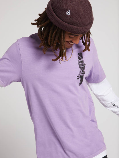 T-shirt Parrot Collage - Lavender