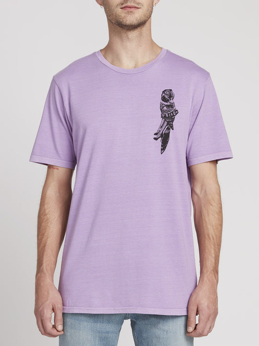 Papageien-Collage-T-Shirt - Lavendel