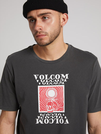 Hypno Skull T-Shirt - Schwarz