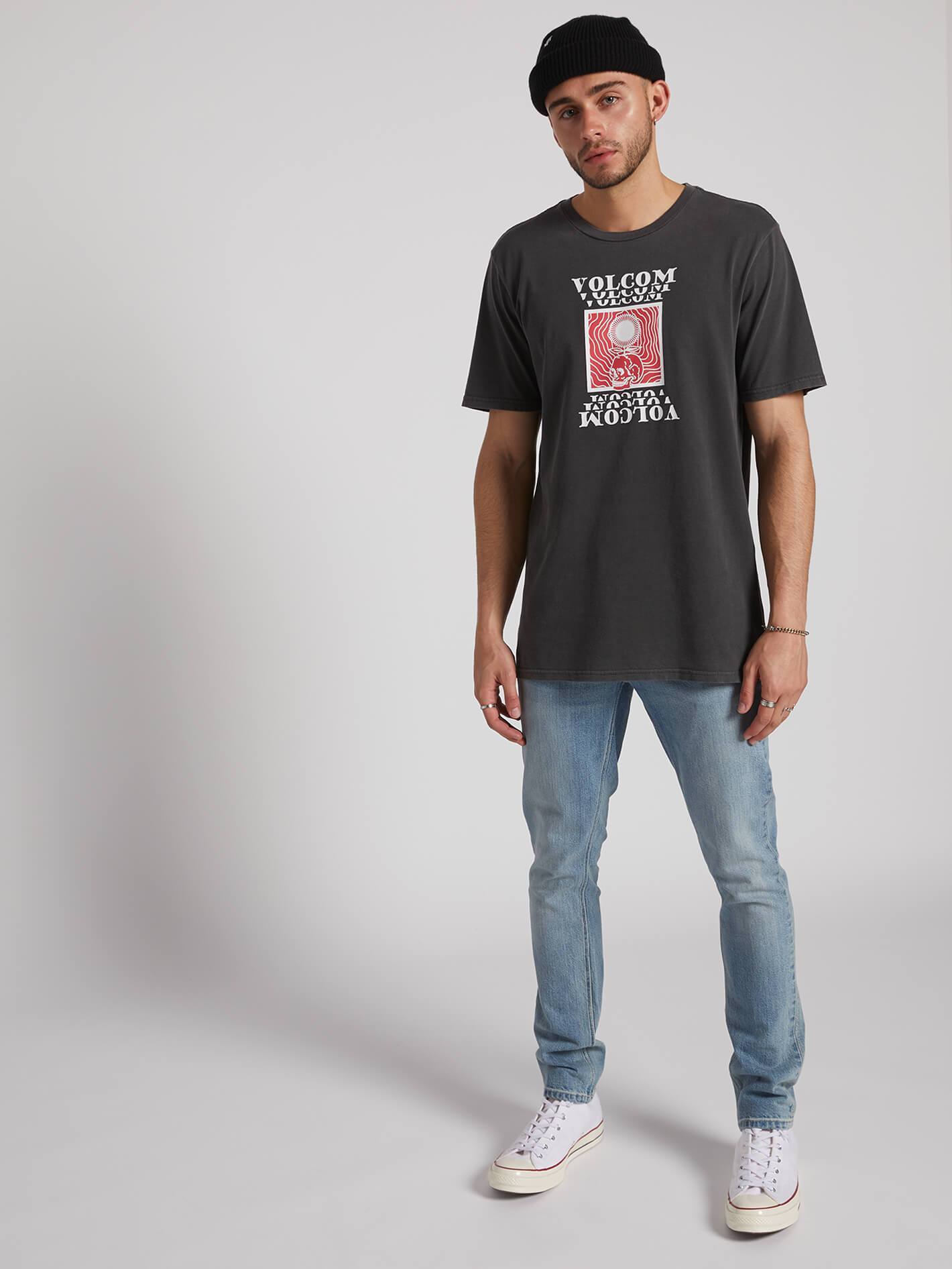 Hypno Skull T-Shirt - Schwarz
