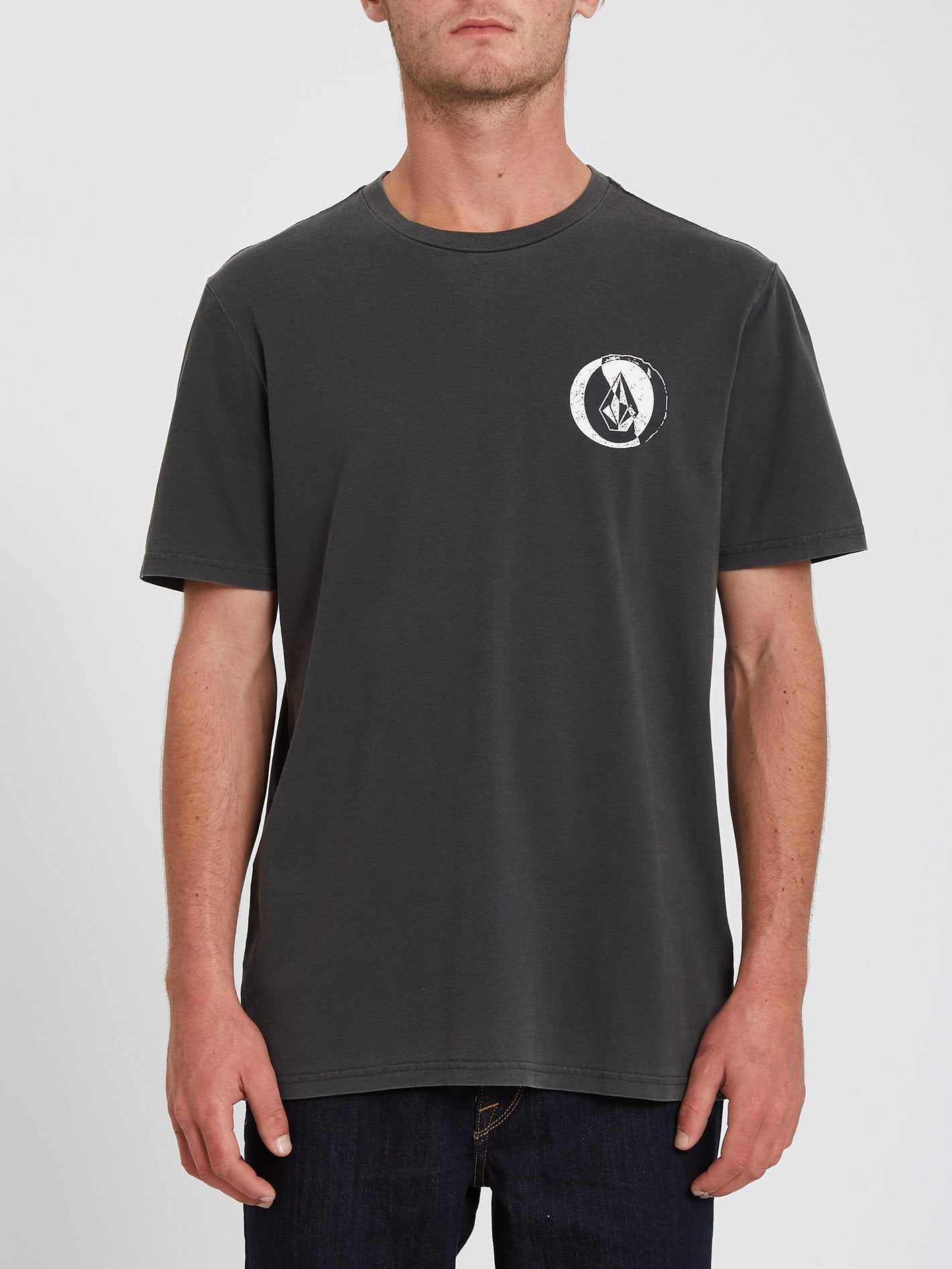 Stone Split T-Shirt – SCHWARZ
