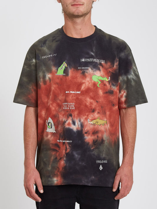 T-Shirt Pentagram Pizza - MULTI
