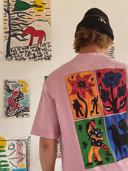 Bob Mollema 2 t-shirt - PARADISE PINK
