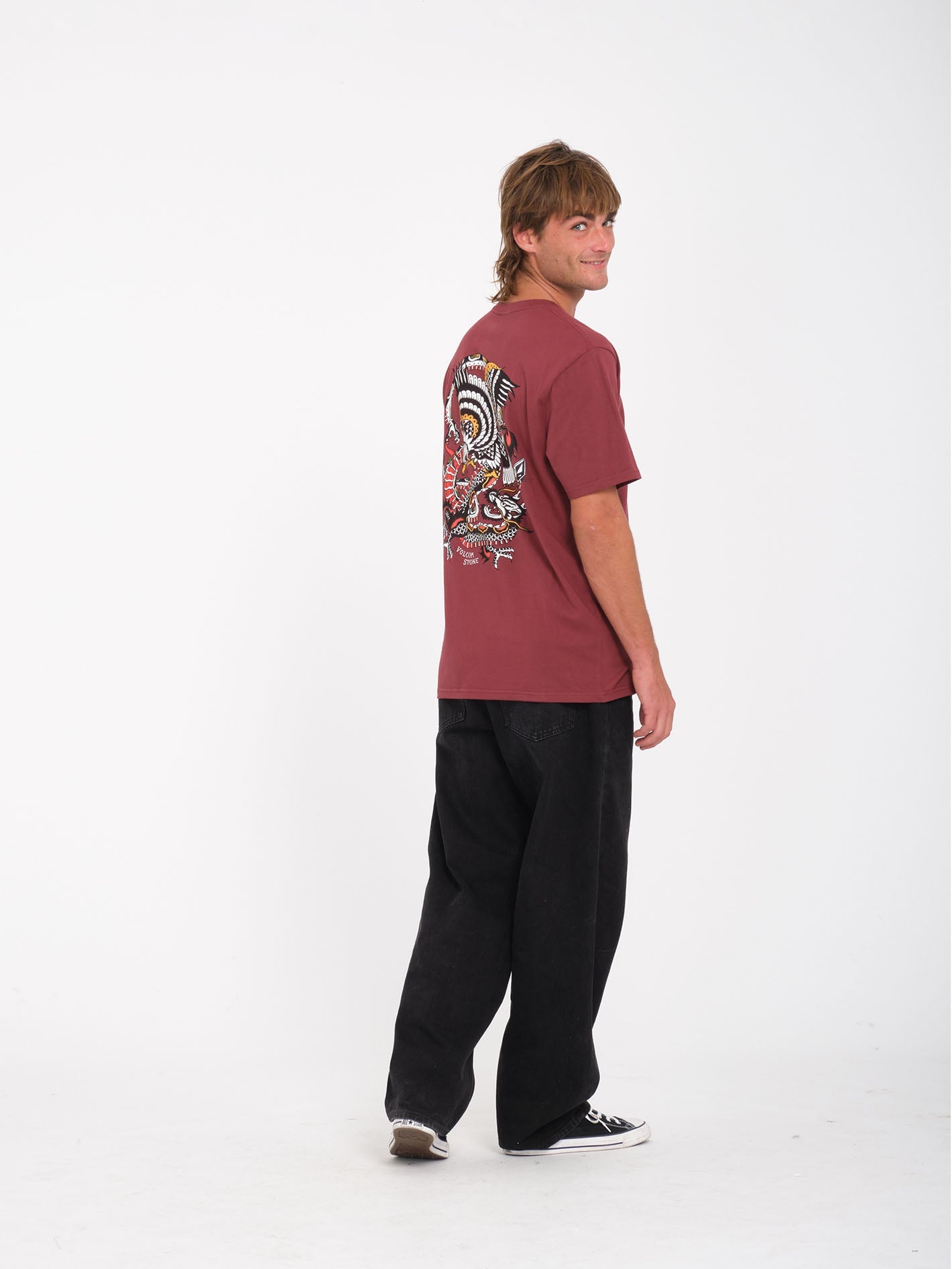Lintell T-shirt - MERLOT