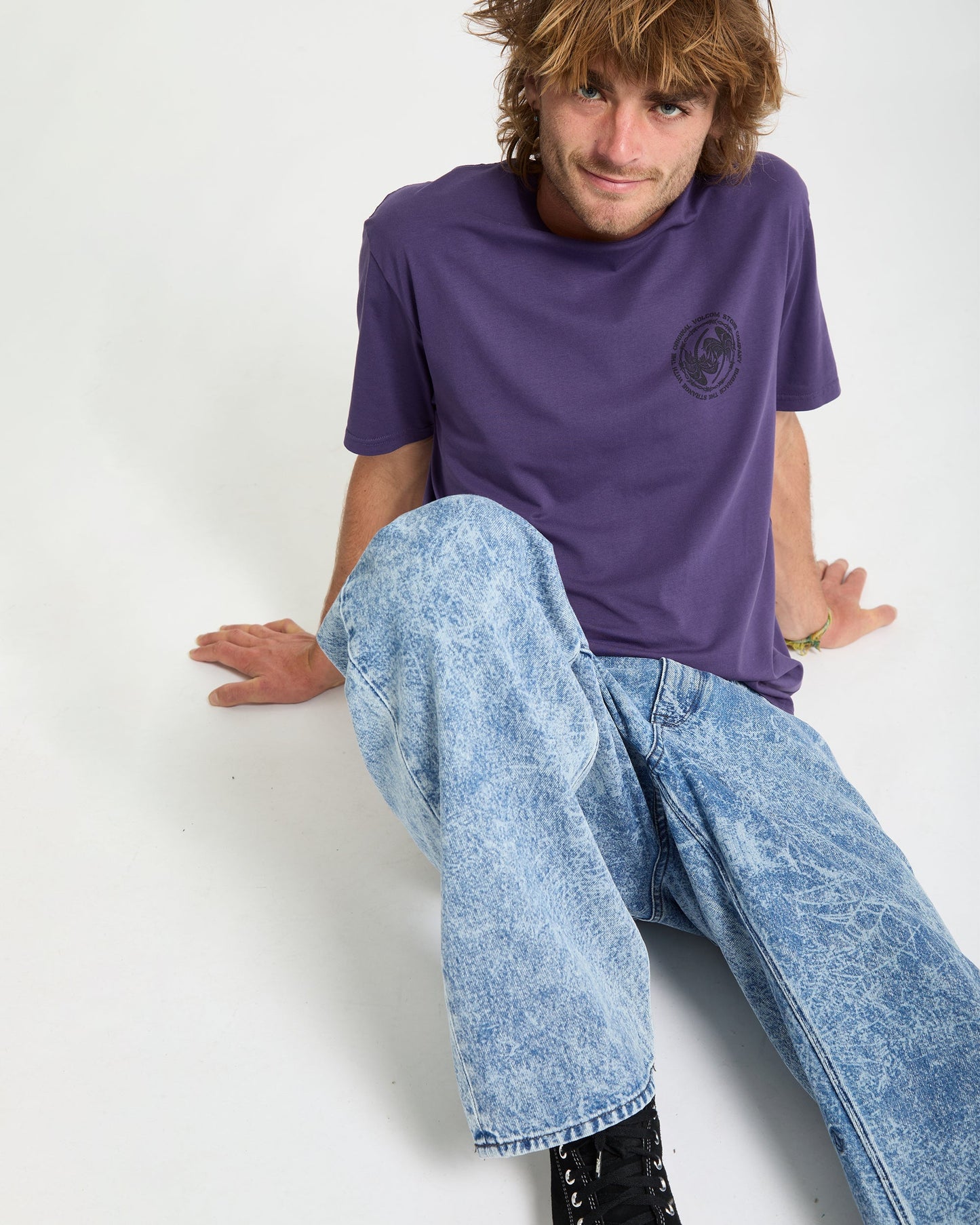 T-Shirt Circlepalm - Dark Purple