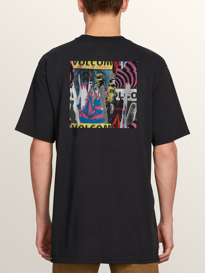 Wheat Paste S/S Tee T-Shirt - Schwarz