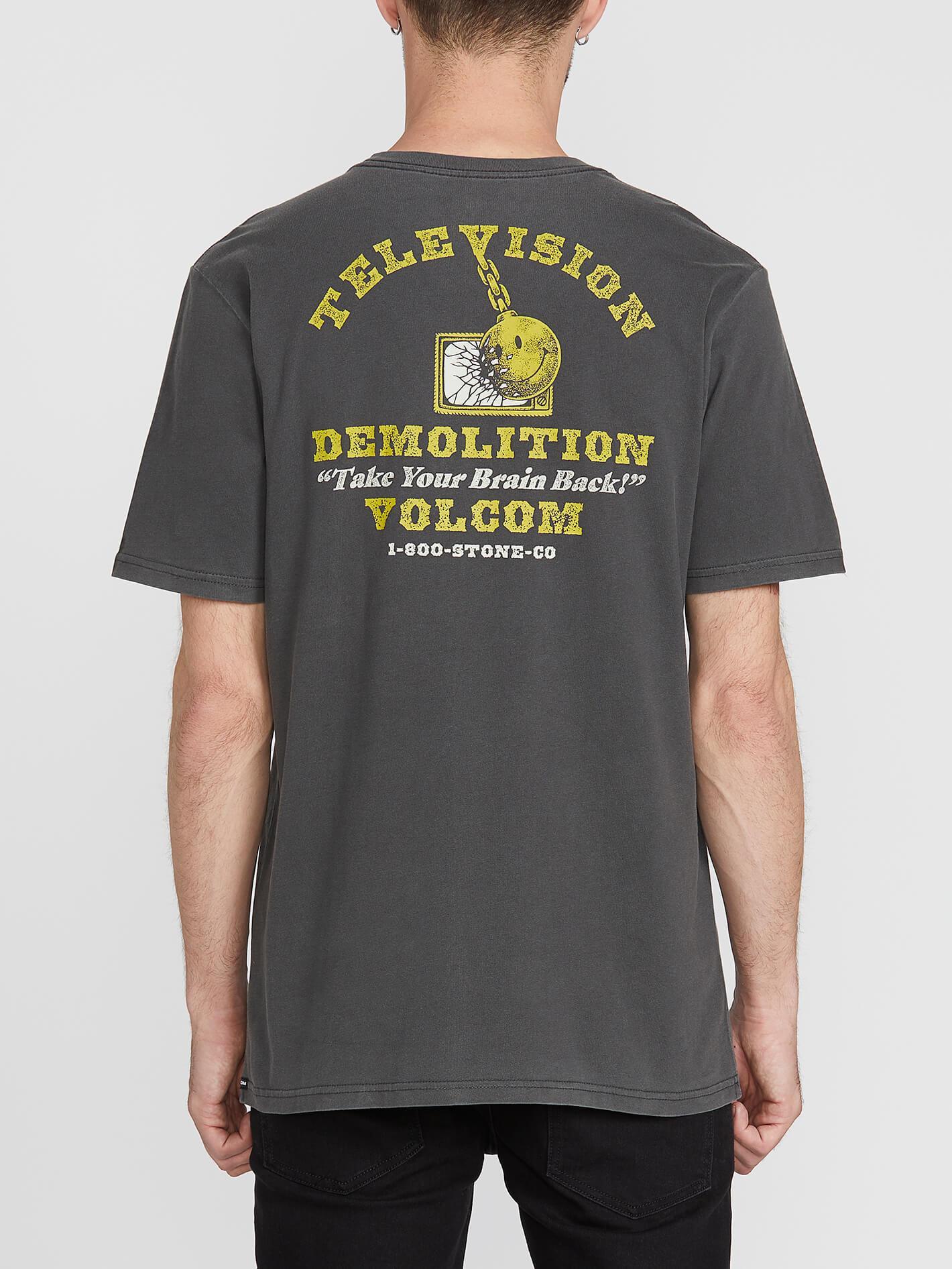 TV Demo Short Sleeve T-Shirt - BLACK