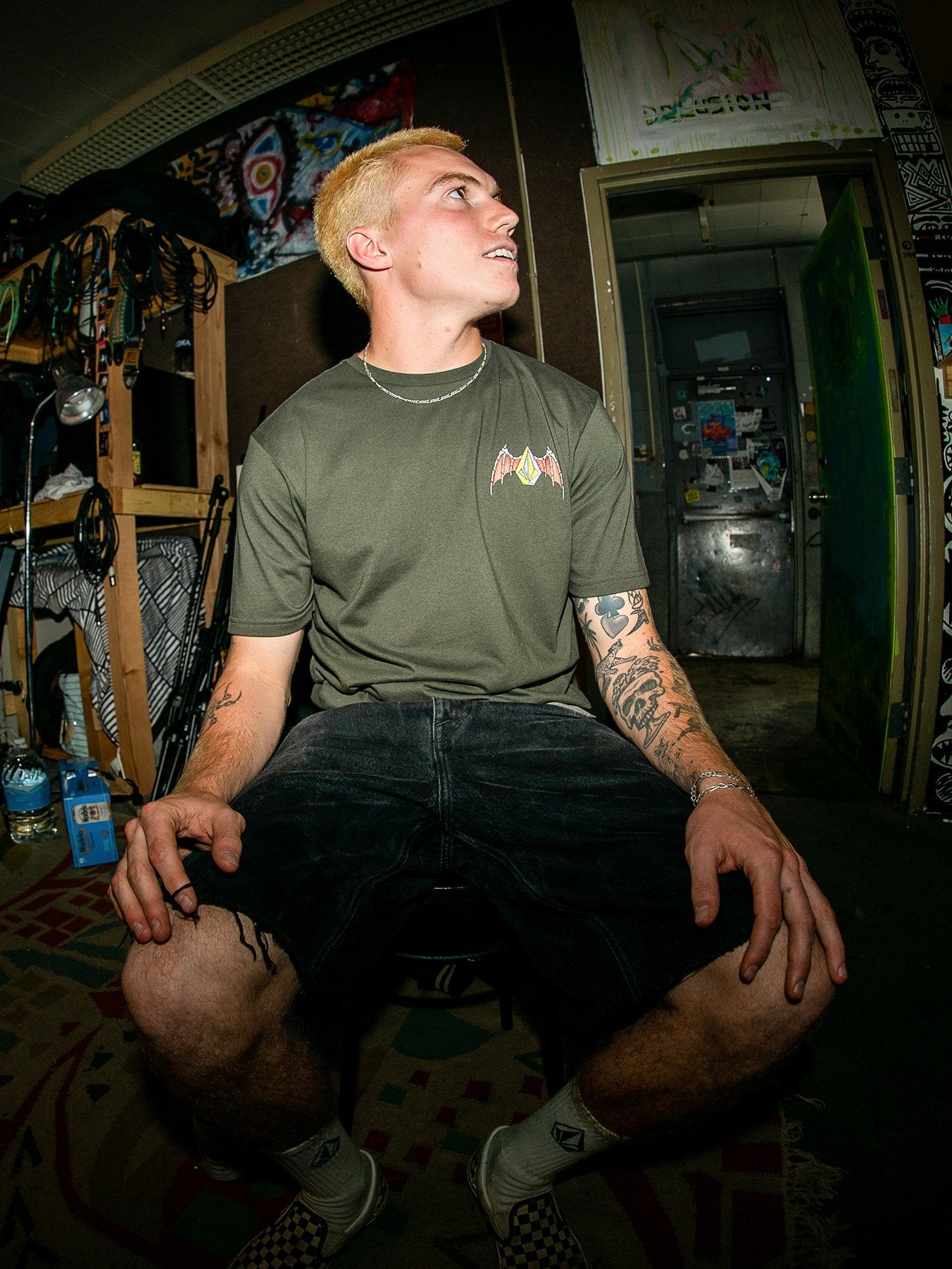 Hessian T-shirt - WASHED BLACK