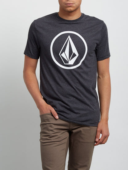 Circle Stone Heather Short Sleeve T-Shirt - Heather Black