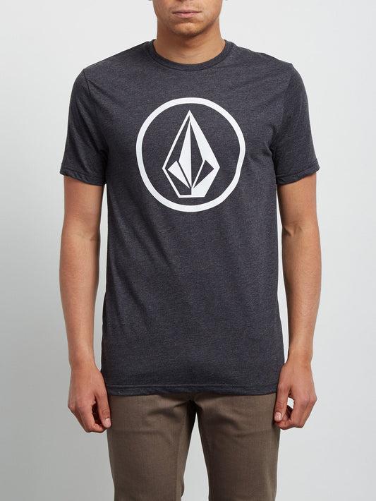T-shirt chiné à manches courtes Circle Stone - Heather Black