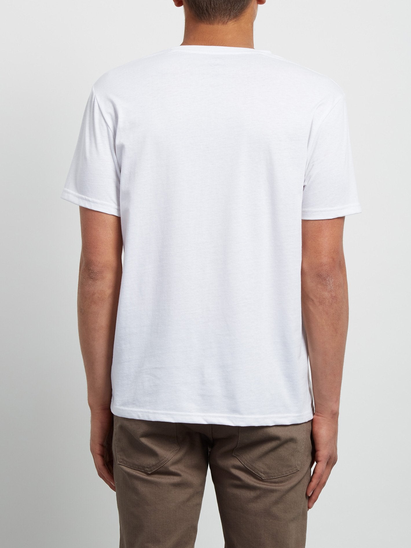 T-shirt chiné à manches courtes Circle Stone - White