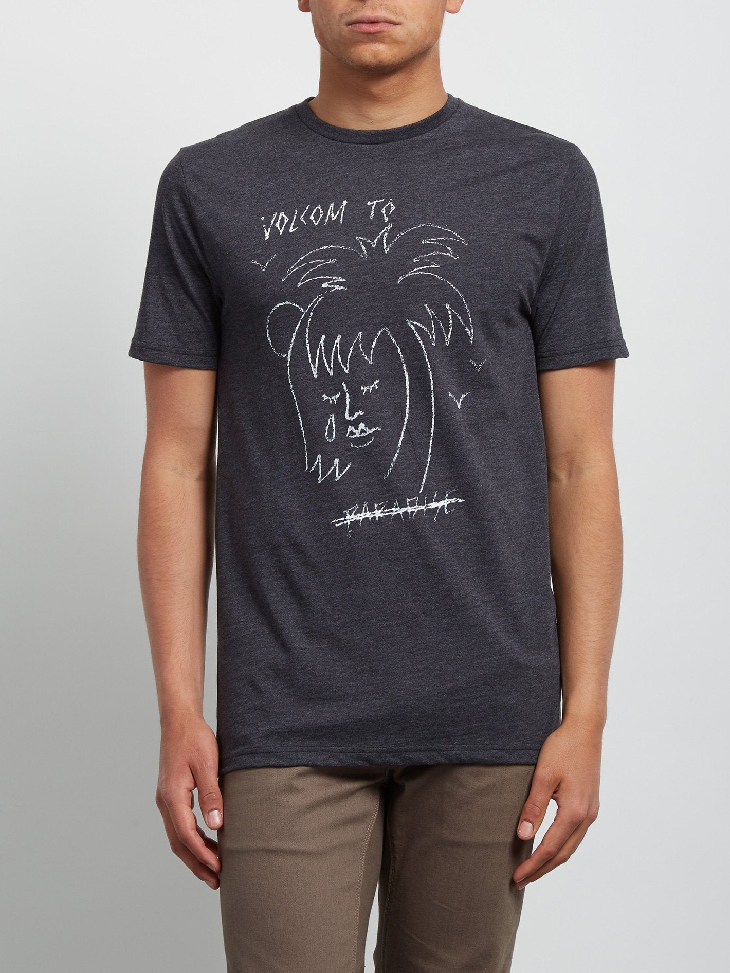 T-shirt à manches courtes Tropical D - Heather Black