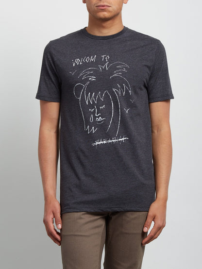 T-shirt à manches courtes Tropical D - Heather Black
