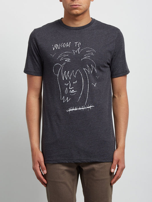 T-shirt à manches courtes Tropical D - Heather Black