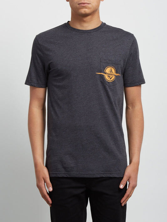 T-shirt à manches courtes Rip Pocket - Heather Black