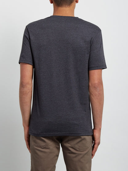 T-shirt à manches courtes Pocket - Heather Black