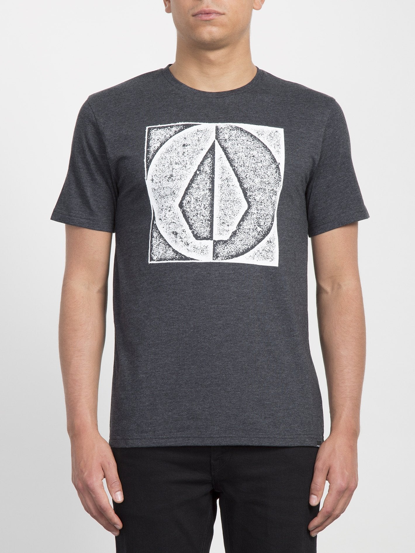T-shirt Stamp Divide - Heather Black