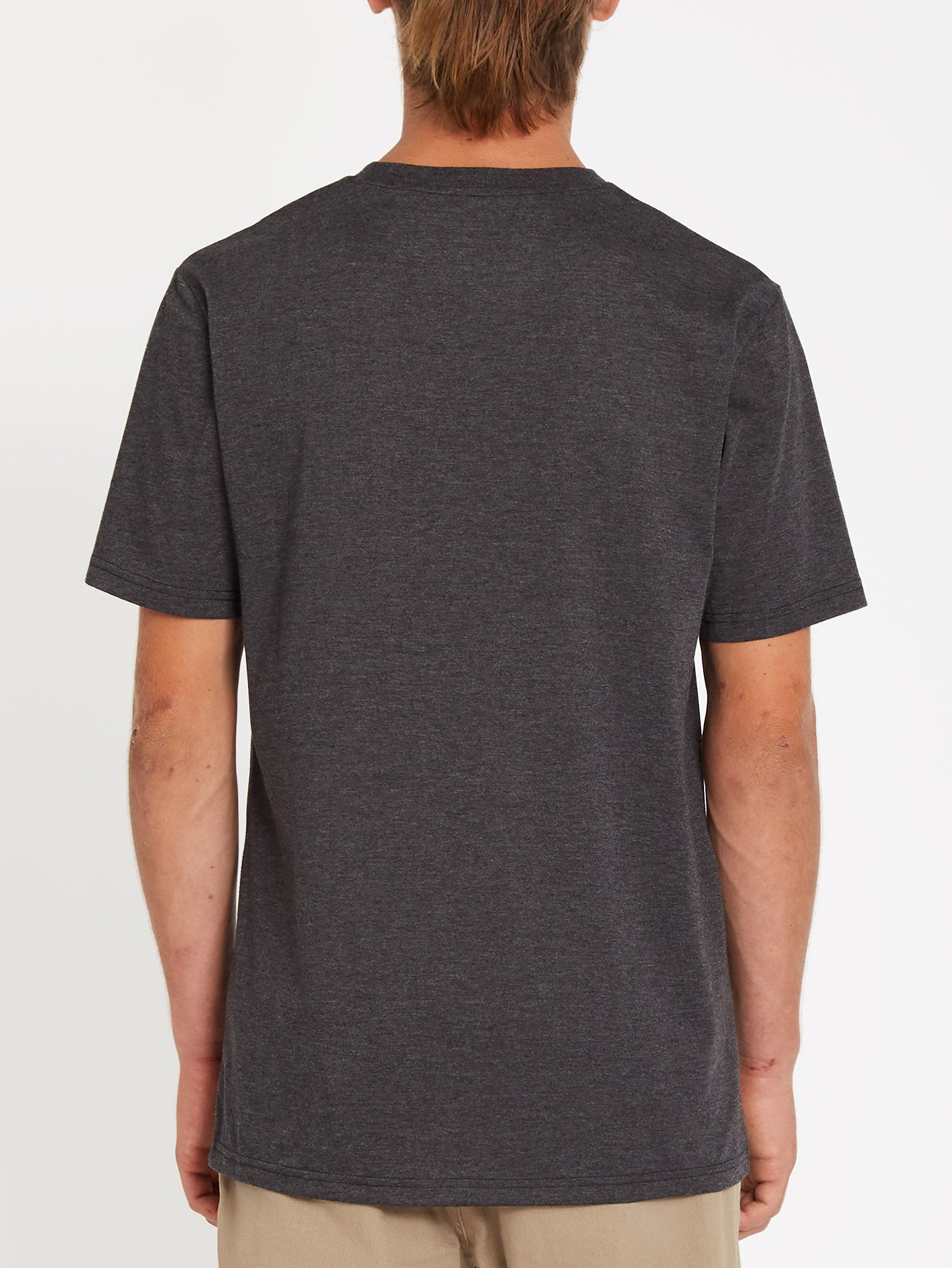 T-shirt Circle Blanks - HEATHER BLACK