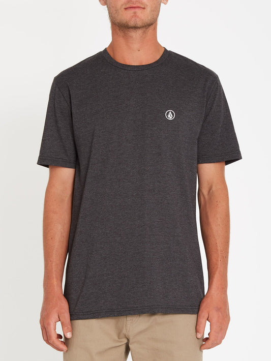 Circle Blanks T-Shirt - SCHWARZ MELIERT