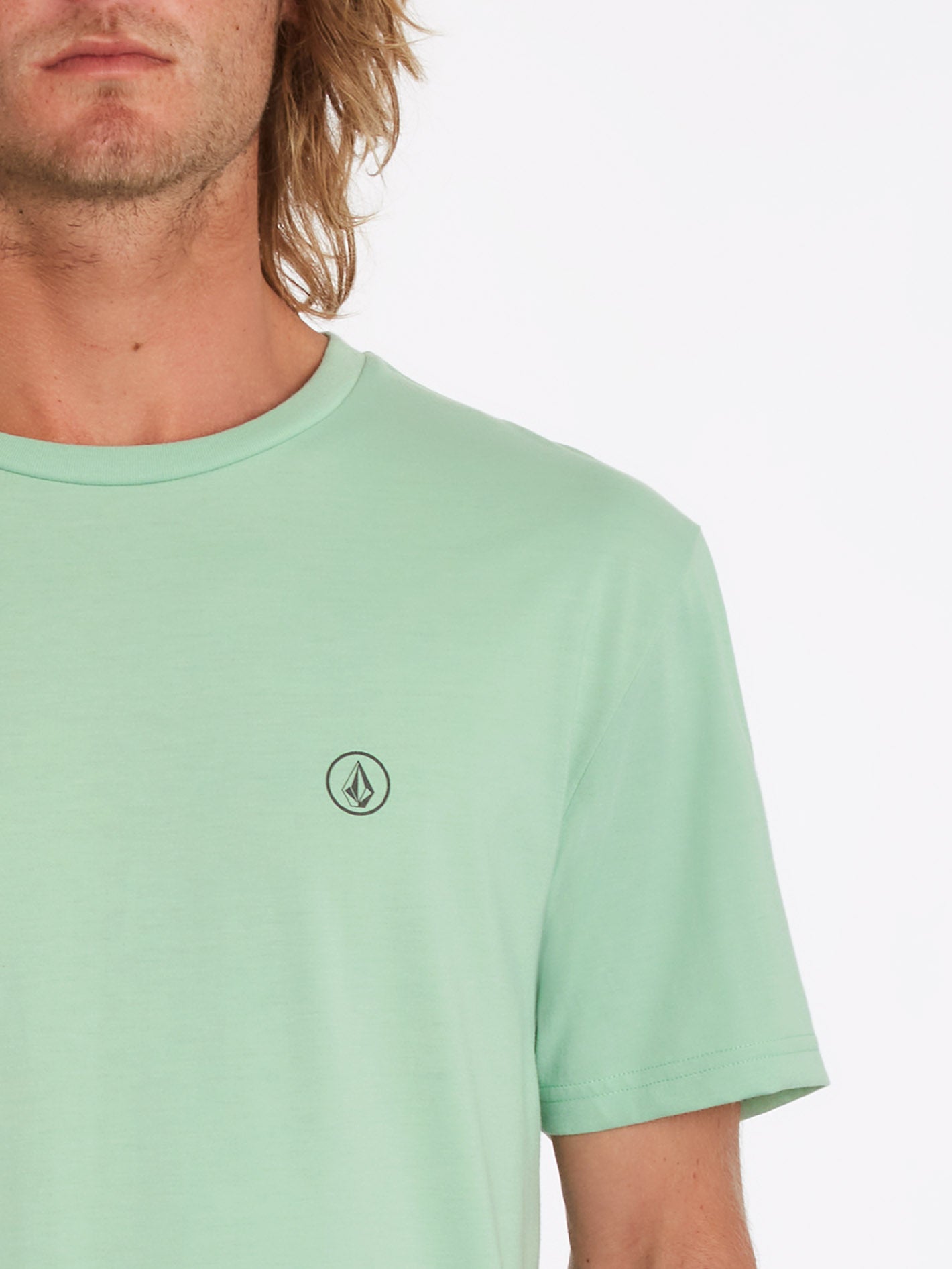 T-shirt Circle Blanks - LICHEN GREEN