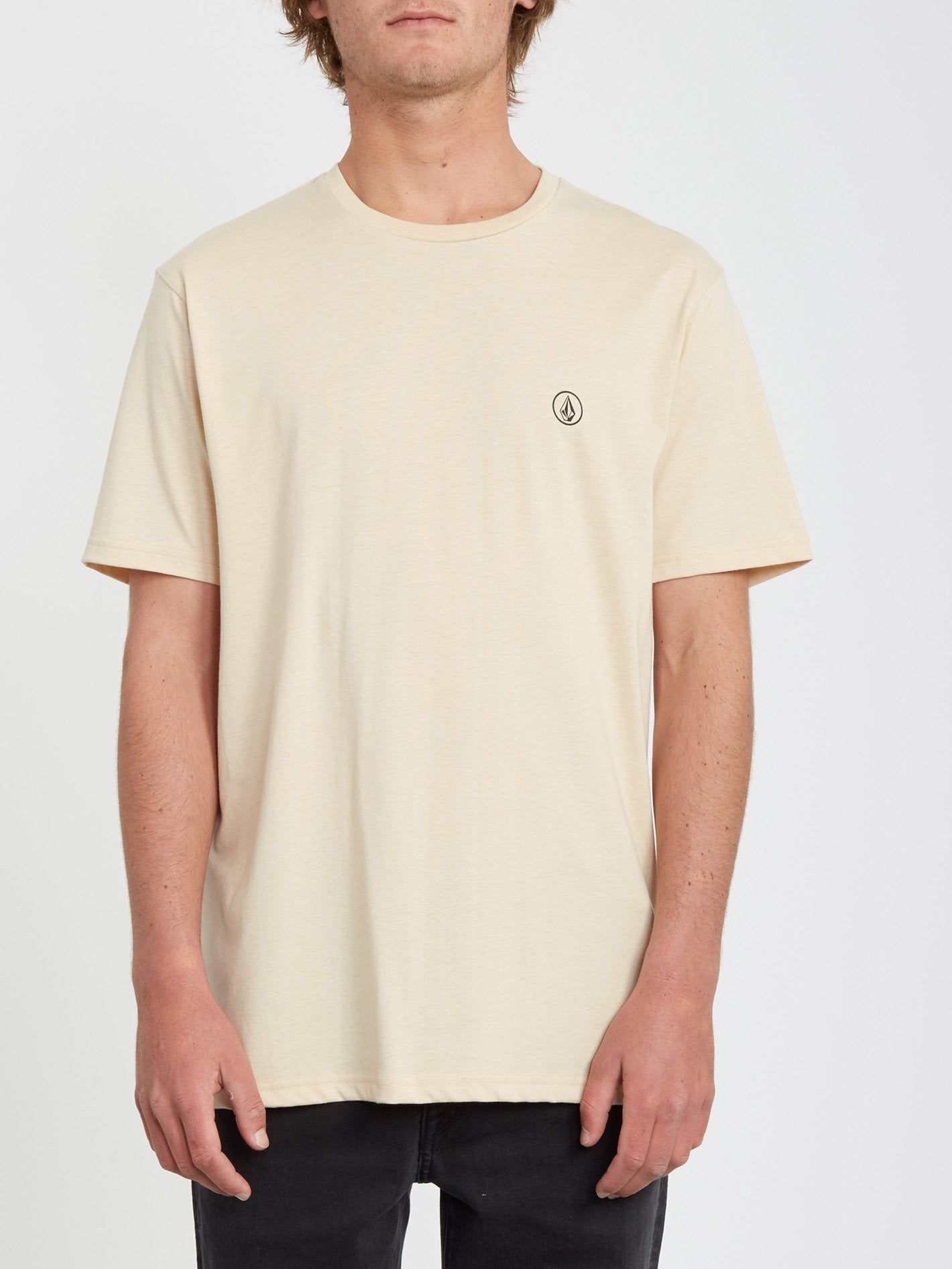 Circle Blanks Heather T-shirt - WHITE FLASH