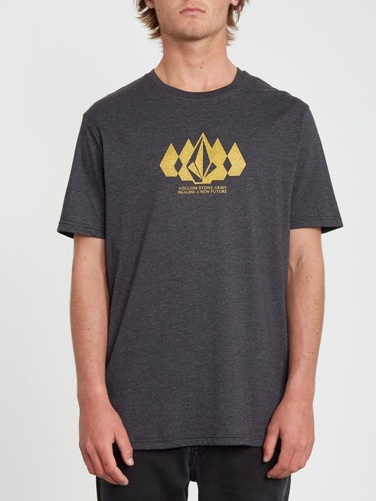 T-shirt Stone Army Heather - HEATHER BLACK