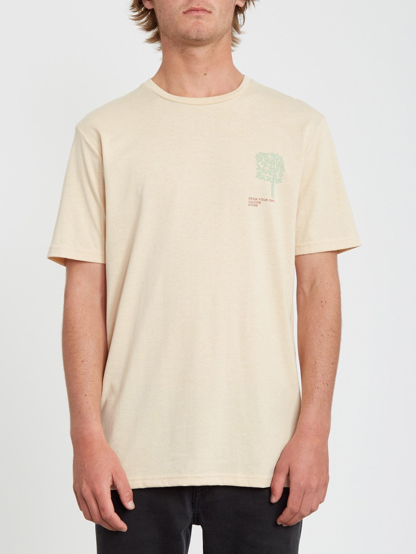 Grown Heather T-shirt - WHITE FLASH