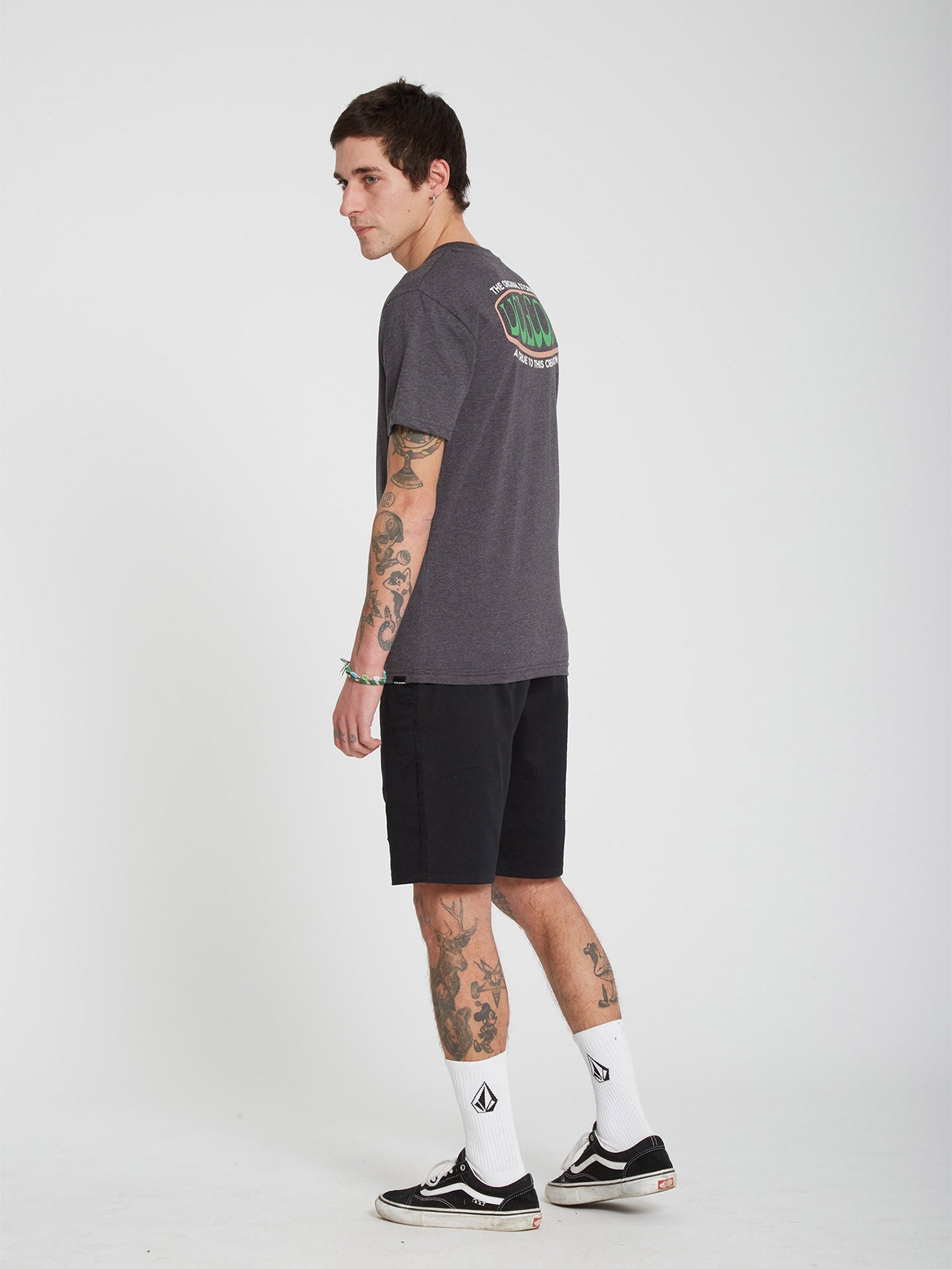 Fisheye Heather T-shirt - HEATHER BLACK