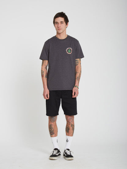 Fisheye Heather T-shirt - HEATHER BLACK