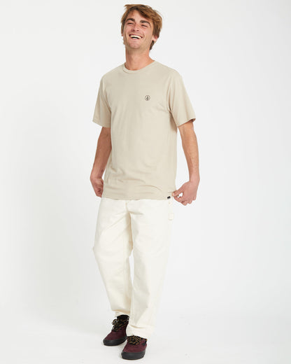 T-shirt Circle Blanks - LIGHT KHAKI