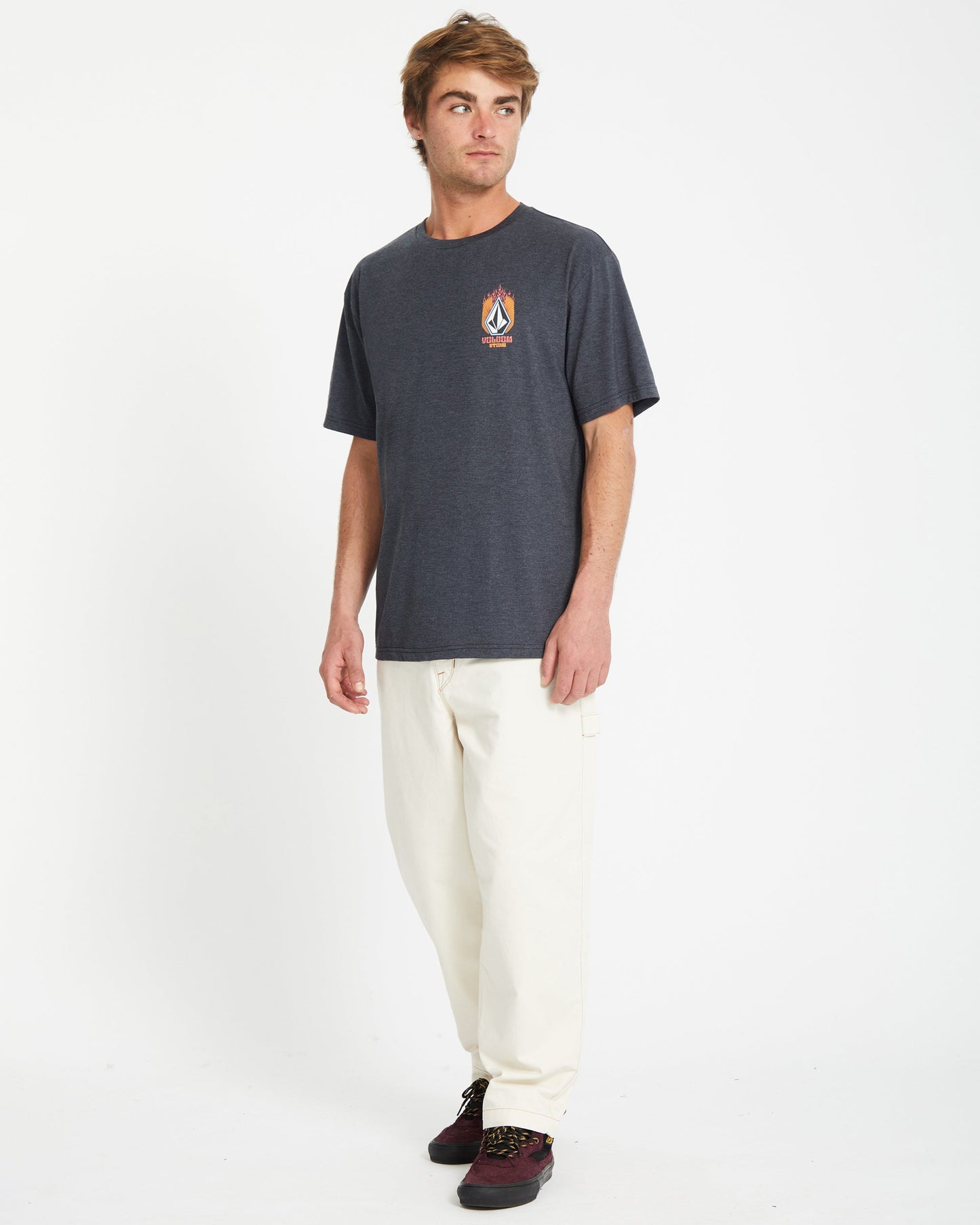 T-shirt Draggin Stone - HEATHER BLACK