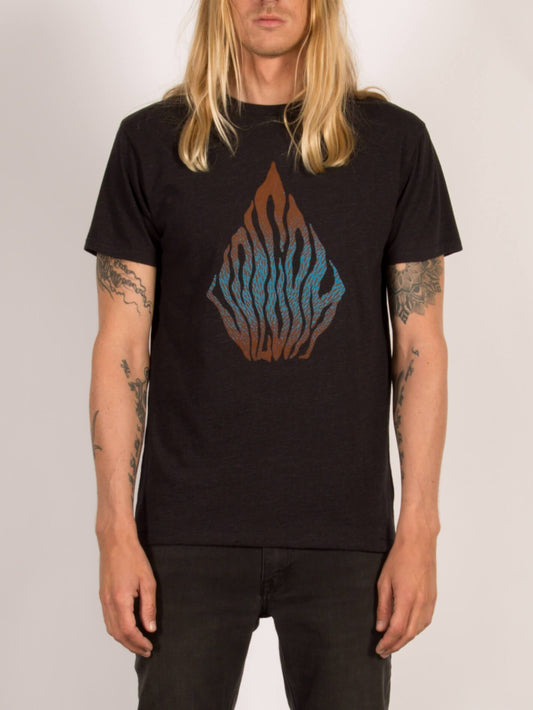 T-shirt manches courtes Bloom Day - Heather Black