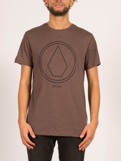 Pinline Stone Kurzarm-T-Shirt - Pflaume