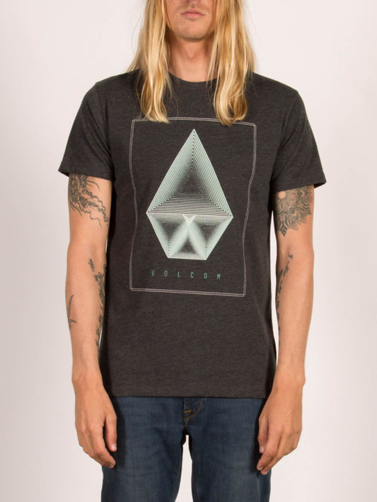 Concentric short sleeve t-shirt - Heather Black