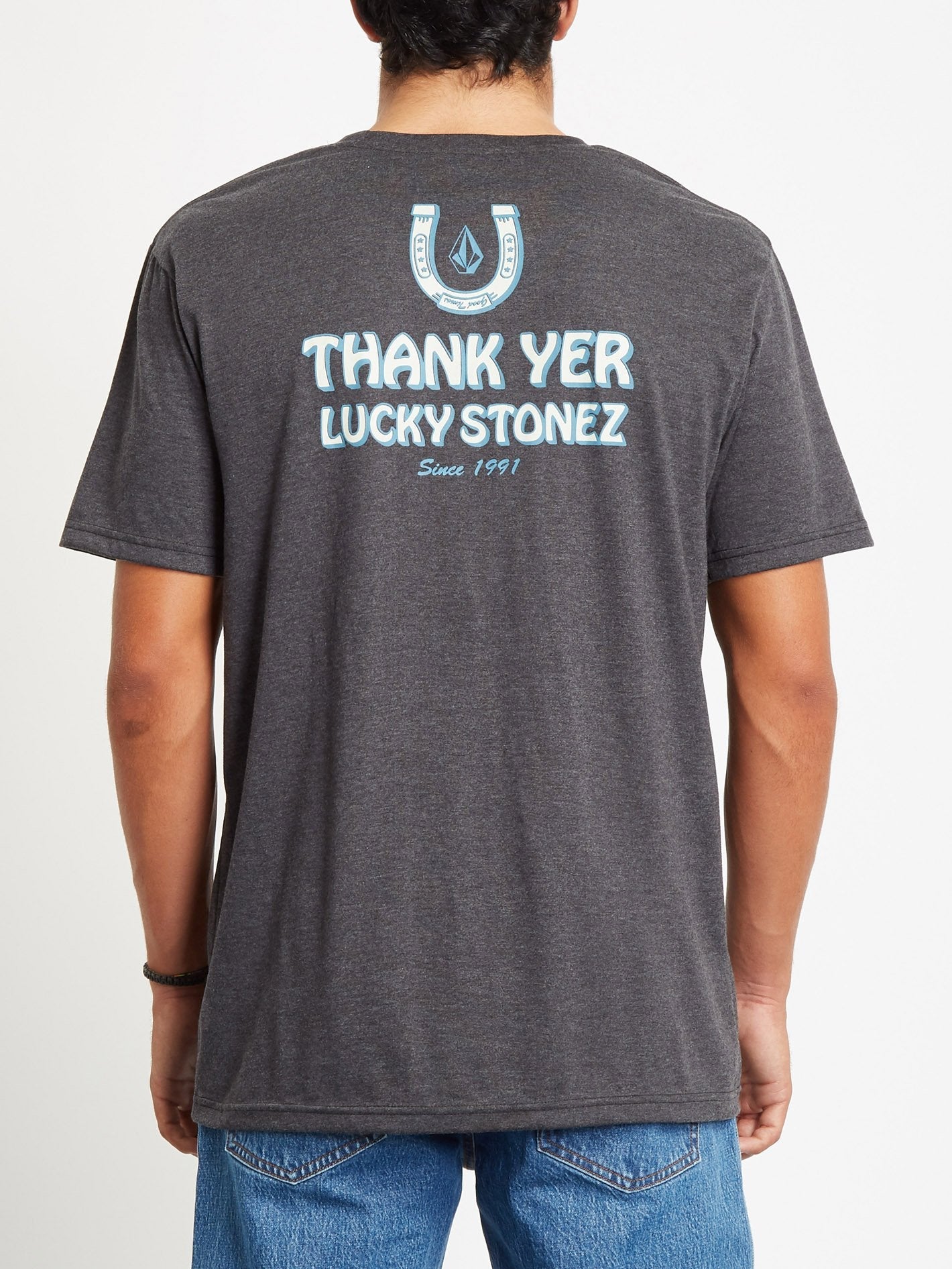 Lucky Yew T-Shirt - SCHWARZ MELIERT