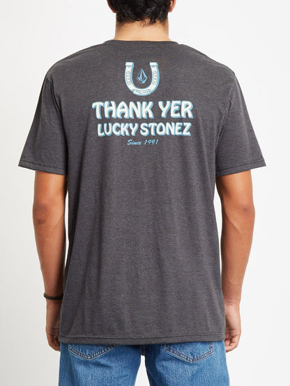 Lucky Yew T-Shirt - SCHWARZ MELIERT