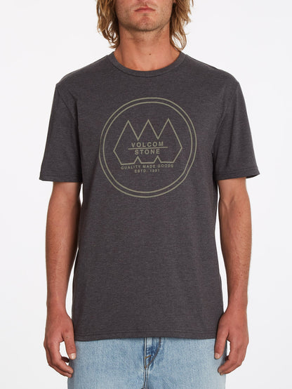 Tri Stone T-Shirt - SCHWARZ MELIERT