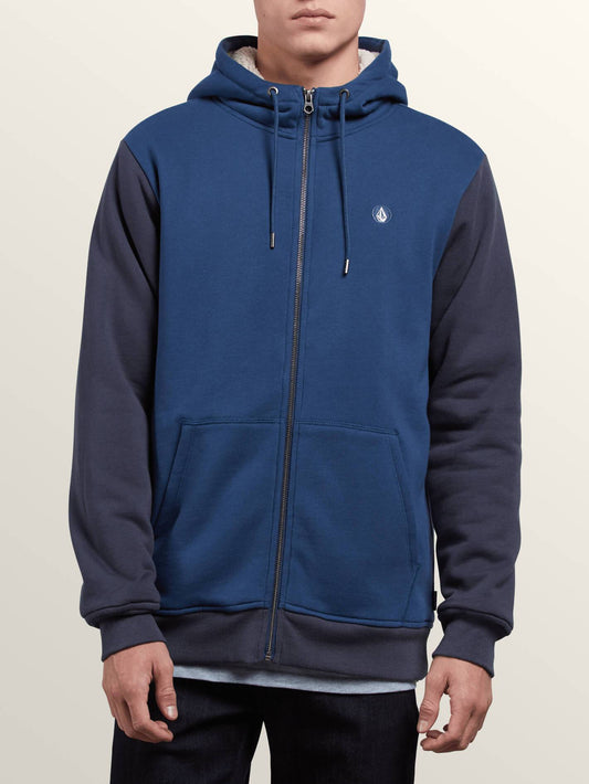 Sweat Sngl Stn Lined Zip - Matured Blue