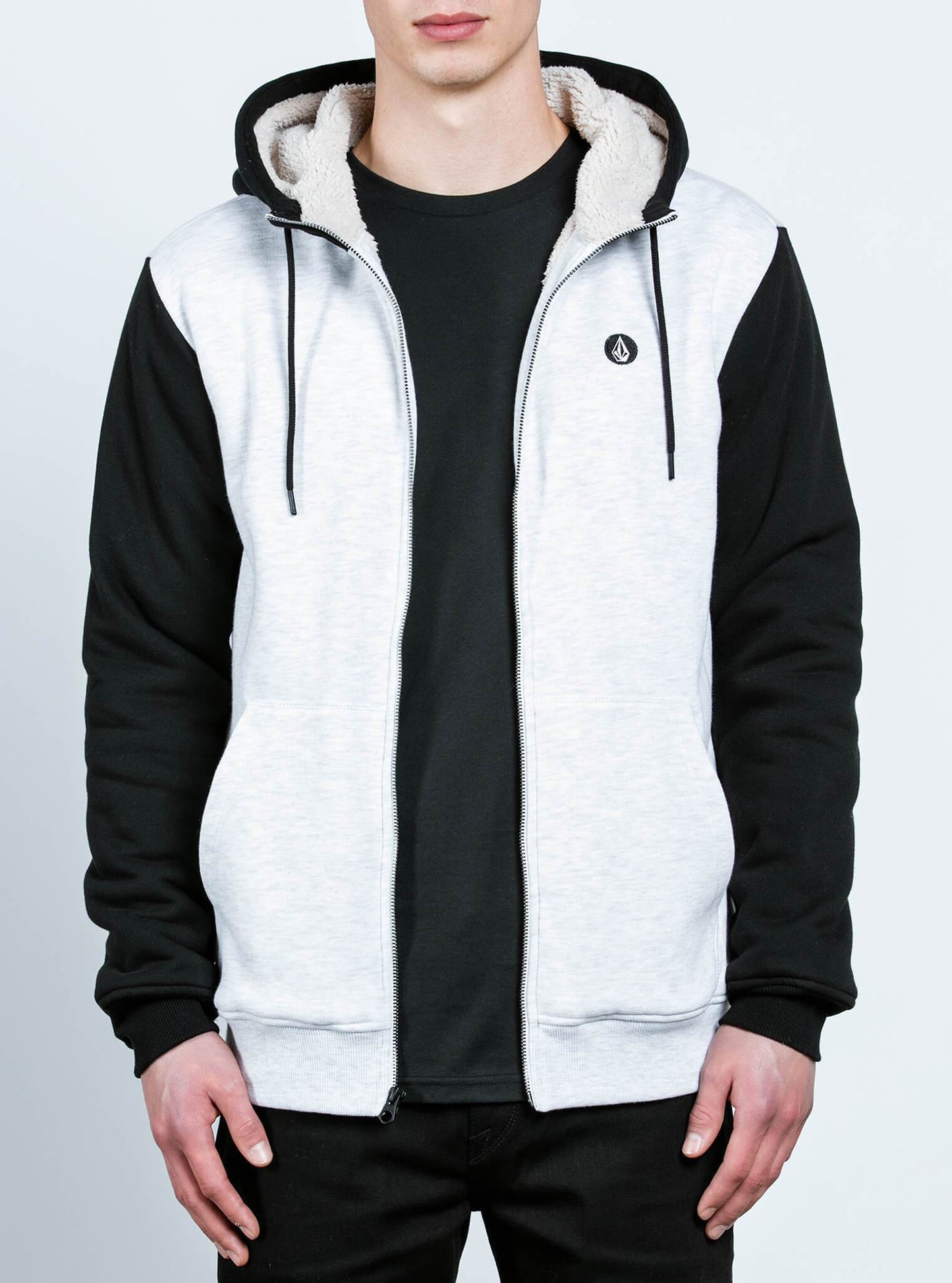 Sweat Sngl Stn Lined Zip - Mist