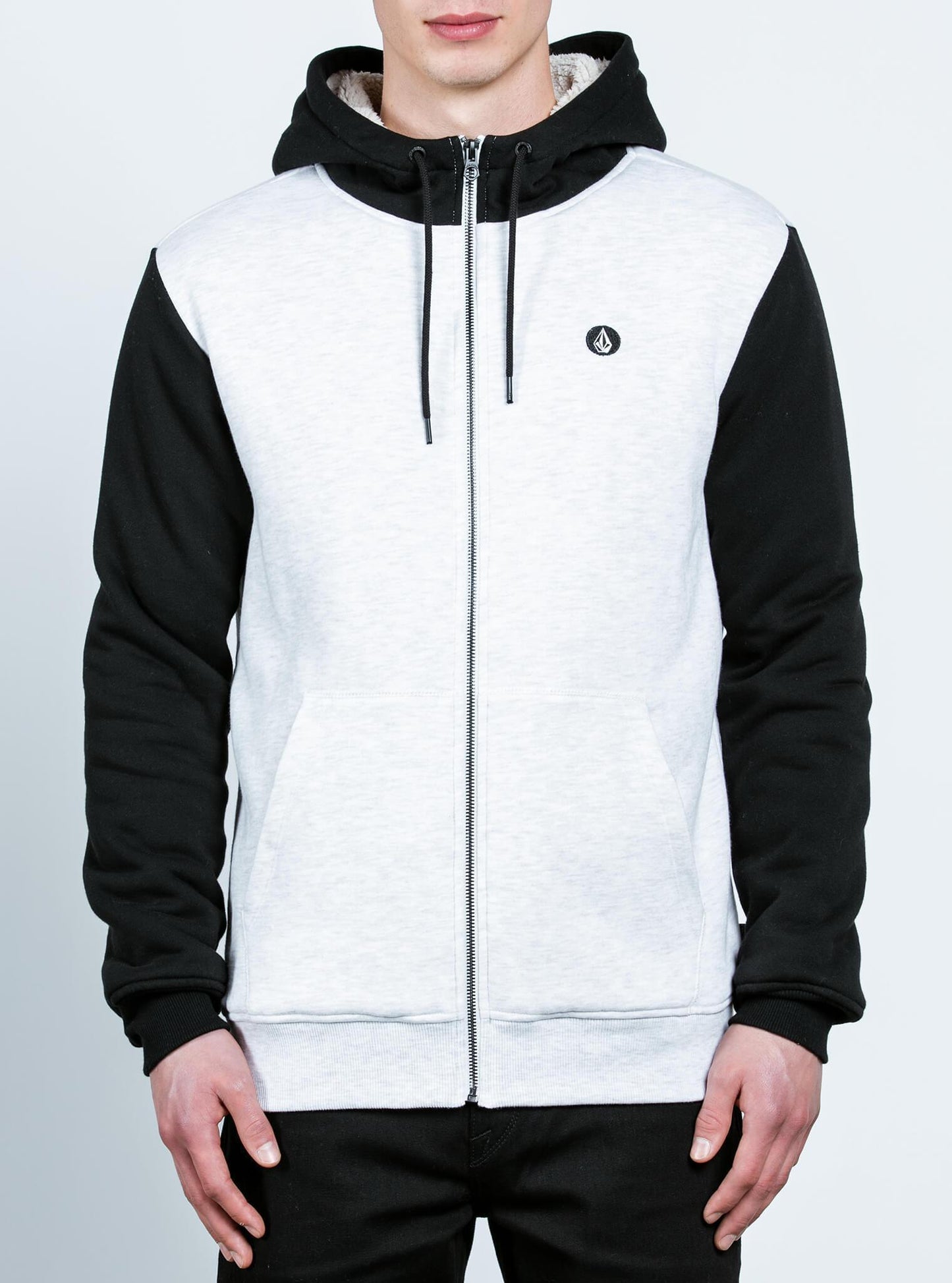 Sweat Sngl Stn Lined Zip - Mist