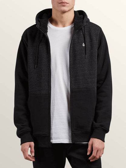 Sweat Sngl Stn Lined Zip - Sulfur Black