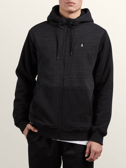 Sweat Sngl Stn Lined Zip - Sulfur Black