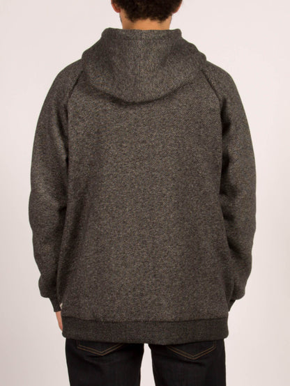 Sweatshirt zippé à capuche Static Stone - Black