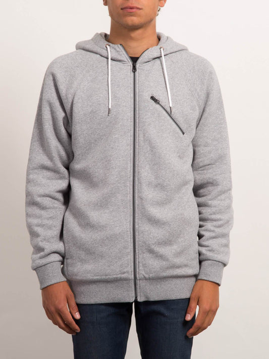 Sweatshirt zippé à capuche Static Stone - Grey